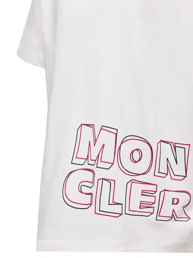 Moncler Little Boy's & Boy's Crewneck T-Shirt in Cotton - White - Size 14 | Thumbnail 3 Moncler Little Boy's & Boy's Crewneck T-Shirt in Cotton - White - Size 14 | Thumbnail 3