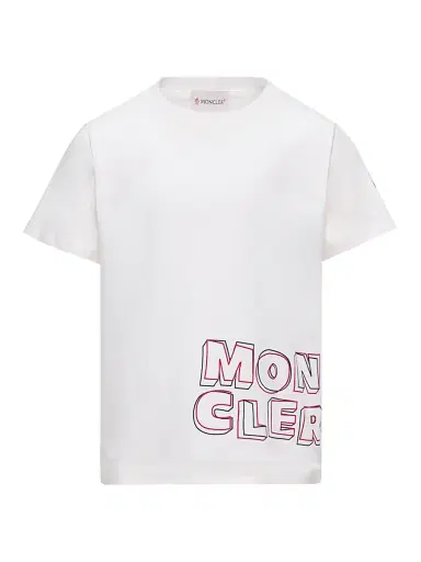 Moncler Little Boy's & Boy's Crewneck T-Shirt in Cotton - White - Size 14 | Thumbnail 1 Moncler Little Boy's & Boy's Crewneck T-Shirt in Cotton - White - Size 14 | Thumbnail 1