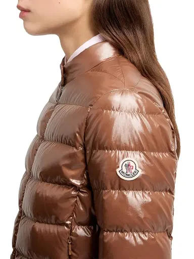 Moncler Women's Papillon Puffer Jacket - Brown | Thumbnail 4 Moncler Women's Papillon Puffer Jacket - Brown | Thumbnail 4