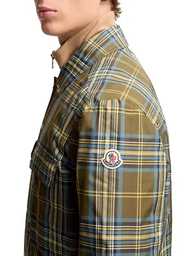 Moncler Men's Shacket with Checks | Thumbnail 4 Moncler Men's Shacket with Checks | Thumbnail 4