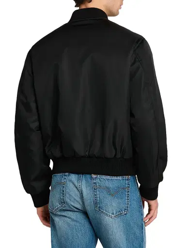 Versace Men's Barocco Mythic Reversible Twill Jacket - Black Petrol Blue | Thumbnail 5 Versace Men's Barocco Mythic Reversible Twill Jacket - Black Petrol Blue | Thumbnail 5