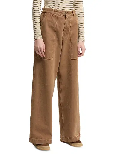 Moncler Women's Pants in Cotton - Brown - Size 10 | Thumbnail 2 Moncler Women's Pants in Cotton - Brown - Size 10 | Thumbnail 2