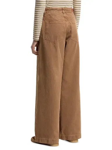 Moncler Women's Pants in Cotton - Brown - Size 10 | Thumbnail 3 Moncler Women's Pants in Cotton - Brown - Size 10 | Thumbnail 3