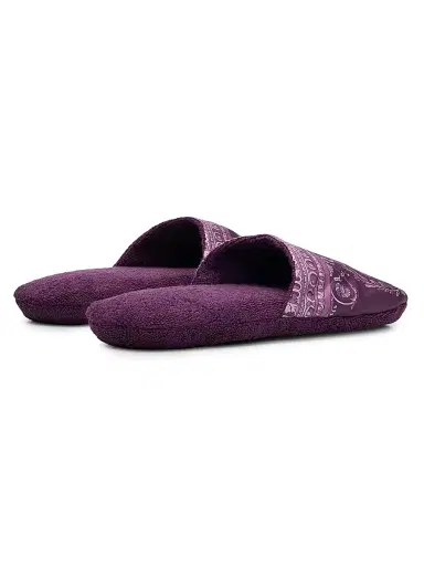 Versace Men's I Heart Baroque Cotton Terry Slippers | Thumbnail 3 Versace Men's I Heart Baroque Cotton Terry Slippers | Thumbnail 3