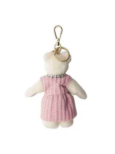 Prada Women's Teddy Bear Keychain Charm - White | Thumbnail 2 Prada Women's Teddy Bear Keychain Charm - White | Thumbnail 2