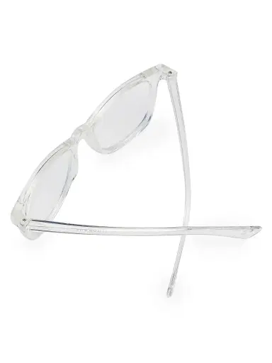 The Book Club Women's Grime in Banishment 52MM Clear Lens Round Glasses - Clear | Thumbnail 4 The Book Club Women's Grime in Banishment 52MM Clear Lens Round Glasses - Clear | Thumbnail 4