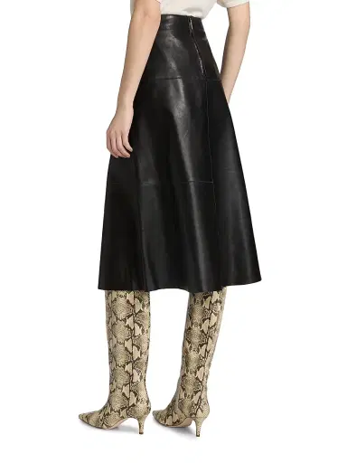 ARMA Women's Vayenne Leather Midi-Skirt - Black - Size 10 | Thumbnail 5 ARMA Women's Vayenne Leather Midi-Skirt - Black - Size 10 | Thumbnail 5