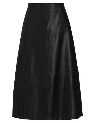 ARMA Women's Vayenne Leather Midi-Skirt - Black - Size 10 | Thumbnail 1 ARMA Women's Vayenne Leather Midi-Skirt - Black - Size 10 | Thumbnail 1