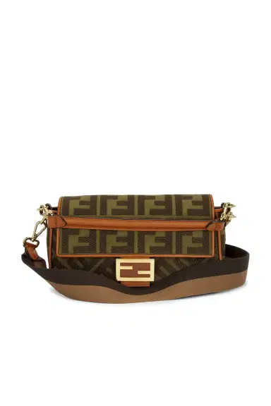 Fendi Vitello King FF Embroidered Re-Edition Baguette Shoulder Bag | Thumbnail 3 Fendi Vitello King FF Embroidered Re-Edition Baguette Shoulder Bag | Thumbnail 3