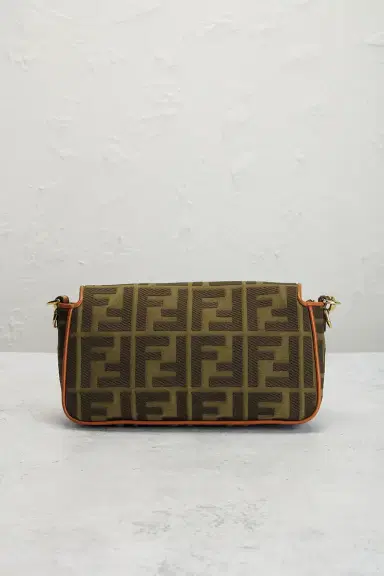 Fendi Vitello King FF Embroidered Re-Edition Baguette Shoulder Bag | Thumbnail 5 Fendi Vitello King FF Embroidered Re-Edition Baguette Shoulder Bag | Thumbnail 5