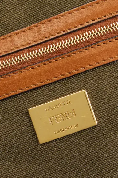 Fendi Vitello King FF Embroidered Re-Edition Baguette Shoulder Bag | Thumbnail 7 Fendi Vitello King FF Embroidered Re-Edition Baguette Shoulder Bag | Thumbnail 7