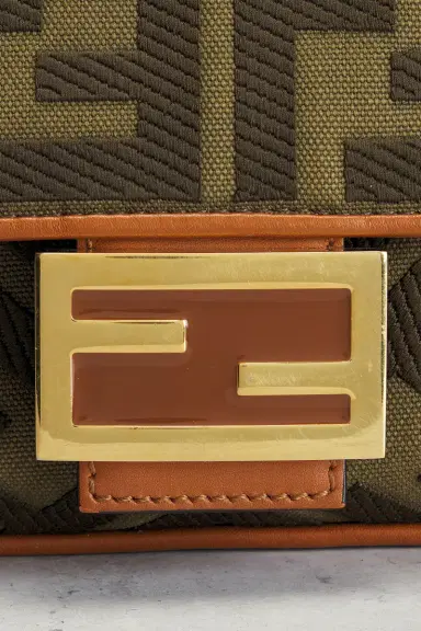 Fendi Vitello King FF Embroidered Re-Edition Baguette Shoulder Bag | Thumbnail 8 Fendi Vitello King FF Embroidered Re-Edition Baguette Shoulder Bag | Thumbnail 8