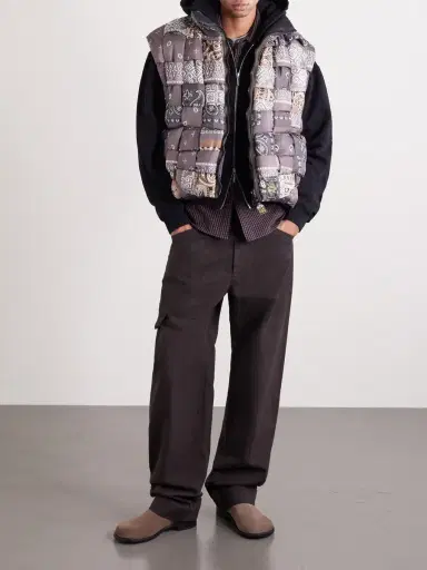 KAPITAL Quilted Patchwork Bandana-Print Shell Gilet - Men | Thumbnail 2 KAPITAL Quilted Patchwork Bandana-Print Shell Gilet - Men | Thumbnail 2