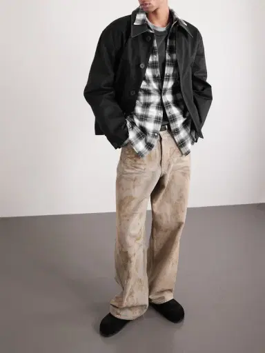 AMIRI Bones Appliquéd Frayed Checked Cotton-Flannel Overshirt - Men | Thumbnail 2 AMIRI Bones Appliquéd Frayed Checked Cotton-Flannel Overshirt - Men | Thumbnail 2