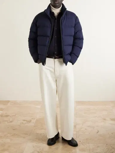 Ralph Lauren Purple Label Quilted Shell Down Bomber Jacket - Men | Thumbnail 2 Ralph Lauren Purple Label Quilted Shell Down Bomber Jacket - Men | Thumbnail 2