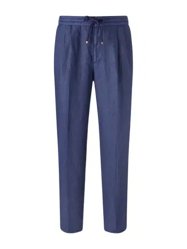 Brunello Cucinelli Tapered Pleated Linen-Twill Drawstring Trousers - Men | Thumbnail 1 Brunello Cucinelli Tapered Pleated Linen-Twill Drawstring Trousers - Men | Thumbnail 1