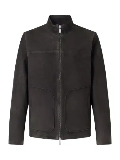 ELEVENTY Suede Zip-Up Jacket - Men | Thumbnail 1 ELEVENTY Suede Zip-Up Jacket - Men | Thumbnail 1