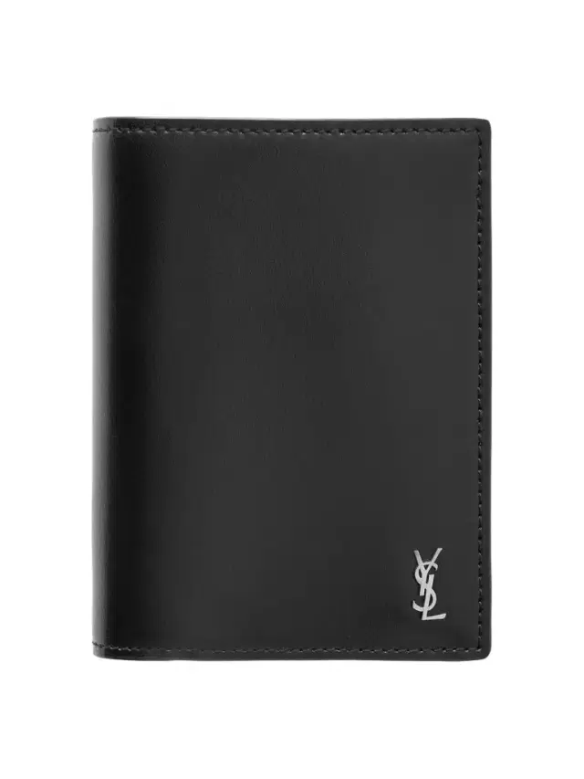 Leather Trifold Wallet - Men Leather Trifold Wallet - Men