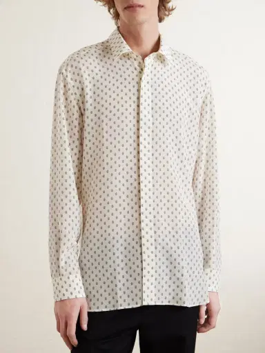 Tom Ford Paisley-Print Silk Crepe de Chine Shirt - Men | Thumbnail 3 Tom Ford Paisley-Print Silk Crepe de Chine Shirt - Men | Thumbnail 3