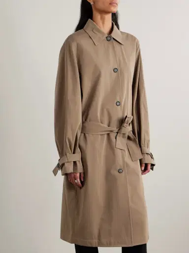 TOTEME Organic Cotton-drill Trench Coat | Thumbnail 3 TOTEME Organic Cotton-drill Trench Coat | Thumbnail 3