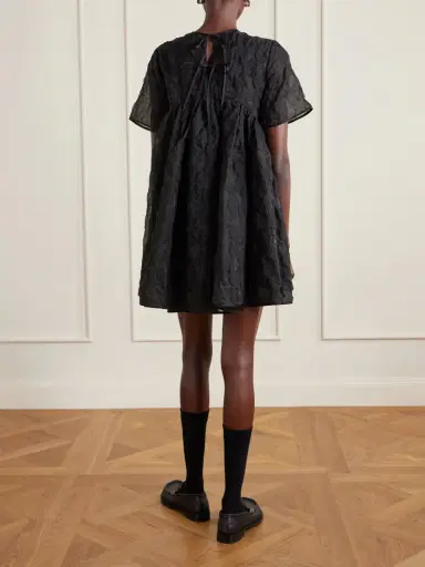 Cecilie Bahnsen Britney Pleated Tie-back Tulle Mini Dress | Thumbnail 3 Cecilie Bahnsen Britney Pleated Tie-back Tulle Mini Dress | Thumbnail 3