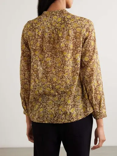 Marant Étoile Maria Floral-print Organic Cotton-voile Blouse | Thumbnail 4 Marant Étoile Maria Floral-print Organic Cotton-voile Blouse | Thumbnail 4