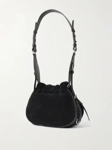 Isabel Marant Bolton Tasseled Leather-trimmed Suede Shoulder Bag | Thumbnail 3 Isabel Marant Bolton Tasseled Leather-trimmed Suede Shoulder Bag | Thumbnail 3