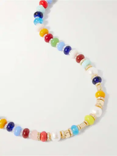 Martha Calvo Lucinda Gold-plated, Pearl And Crystal Necklace | Thumbnail 4 Martha Calvo Lucinda Gold-plated, Pearl And Crystal Necklace | Thumbnail 4