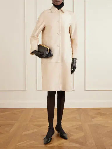 Nour Hammour Paneled Calf Hair Coat | Thumbnail 2 Nour Hammour Paneled Calf Hair Coat | Thumbnail 2