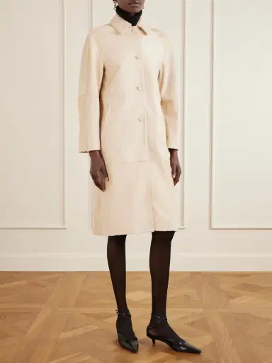 Nour Hammour Paneled Calf Hair Coat | Thumbnail 3 Nour Hammour Paneled Calf Hair Coat | Thumbnail 3