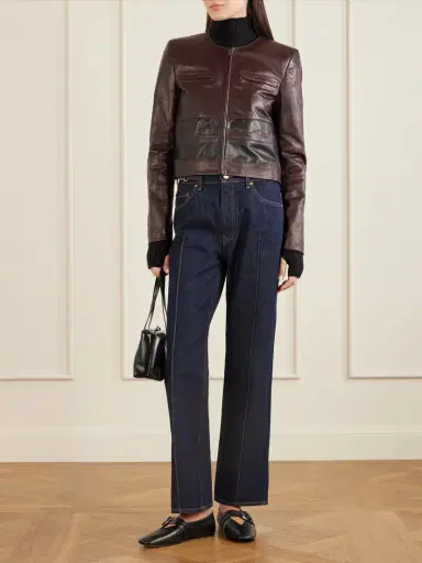 Ulla Johnson Callisto Paneled Leather Jacket | Thumbnail 2 Ulla Johnson Callisto Paneled Leather Jacket | Thumbnail 2