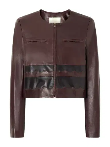 Ulla Johnson Callisto Paneled Leather Jacket | Thumbnail 1 Ulla Johnson Callisto Paneled Leather Jacket | Thumbnail 1