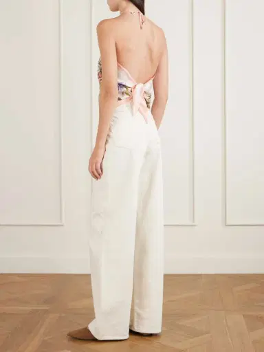 Etro Floral-print Silk-voile Halterneck Top | Thumbnail 3 Etro Floral-print Silk-voile Halterneck Top | Thumbnail 3