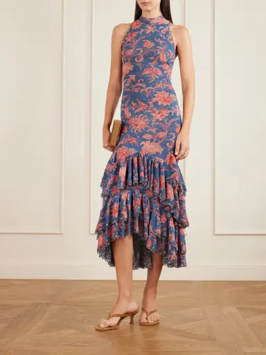Etro Ruffled Paisley-print Tulle Midi Dress | Thumbnail 2 Etro Ruffled Paisley-print Tulle Midi Dress | Thumbnail 2