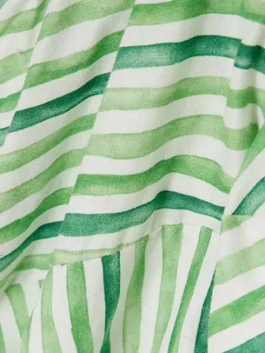 Rosie Assoulin Off-the-shoulder Striped Tencel™ Lyocell And Linen-blend Blouse | Thumbnail 4 Rosie Assoulin Off-the-shoulder Striped Tencel™ Lyocell And Linen-blend Blouse | Thumbnail 4