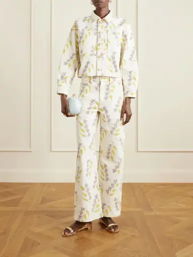Ulla Johnson Willow Floral-print Mid-rise Wide-leg Jeans | Thumbnail 2 Ulla Johnson Willow Floral-print Mid-rise Wide-leg Jeans | Thumbnail 2