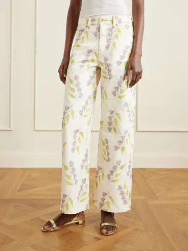 Ulla Johnson Willow Floral-print Mid-rise Wide-leg Jeans | Thumbnail 3 Ulla Johnson Willow Floral-print Mid-rise Wide-leg Jeans | Thumbnail 3
