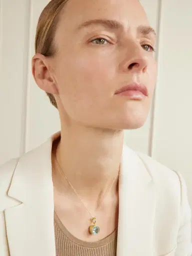 Octavia Elizabeth Hidden Gem 18-karat Gold Aquamarine Pendant | Thumbnail 2 Octavia Elizabeth Hidden Gem 18-karat Gold Aquamarine Pendant | Thumbnail 2