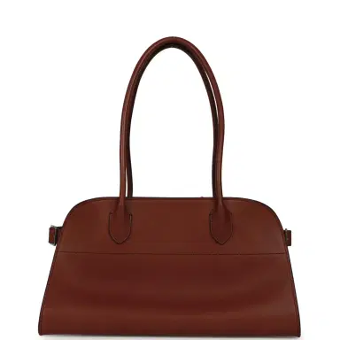The Row The Row Margaux Shoulder 12 New Burgundy Saddle Silver Hardware | Thumbnail 4 The Row The Row Margaux Shoulder 12 New Burgundy Saddle Silver Hardware | Thumbnail 4