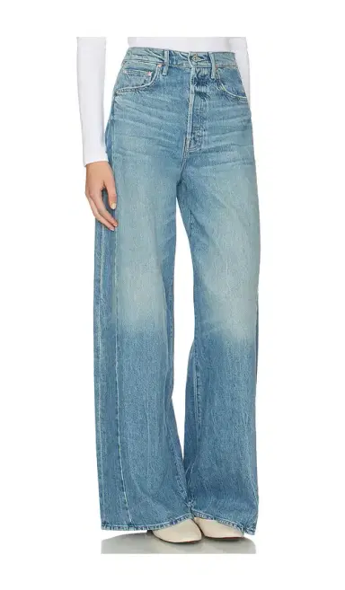 MOTHER Petite Pipe-dream Button Sneak Jeans | Thumbnail 2 MOTHER Petite Pipe-dream Button Sneak Jeans | Thumbnail 2