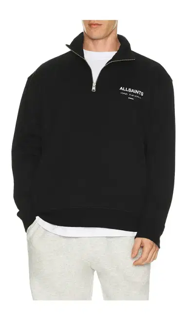 ALLSAINTS Underground Half Zip Sweater | Thumbnail 2 ALLSAINTS Underground Half Zip Sweater | Thumbnail 2