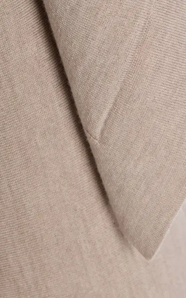 Oscar de la Renta Draped Virgin Wool Midi Dress | Thumbnail 6 Oscar de la Renta Draped Virgin Wool Midi Dress | Thumbnail 6