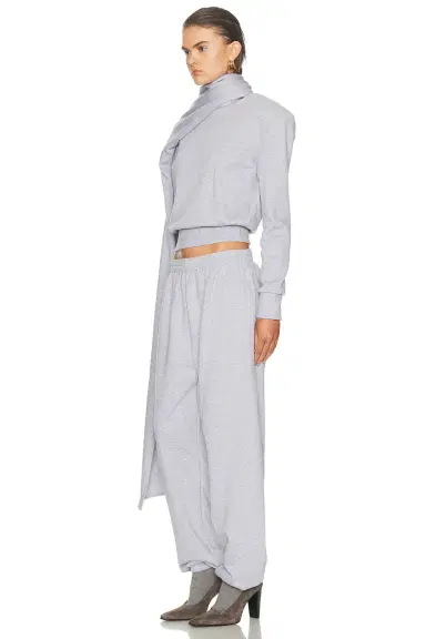 Magda Butrym Sweatshirt With Scarf | Thumbnail 3 Magda Butrym Sweatshirt With Scarf | Thumbnail 3