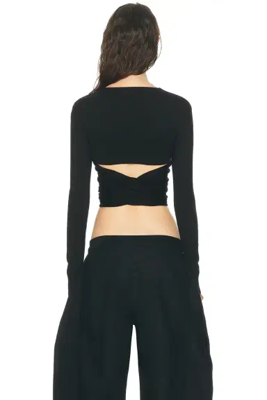 ALAÏA ALAΪA Wrap Top | Thumbnail 3 ALAÏA ALAΪA Wrap Top | Thumbnail 3
