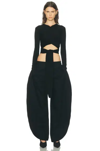 ALAÏA ALAΪA Wrap Top | Thumbnail 4 ALAÏA ALAΪA Wrap Top | Thumbnail 4