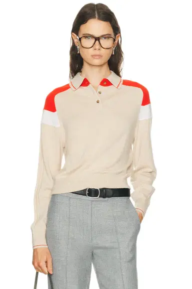 Guest In Residence Alpin Collegiate Polo Top | Thumbnail 1 Guest In Residence Alpin Collegiate Polo Top | Thumbnail 1