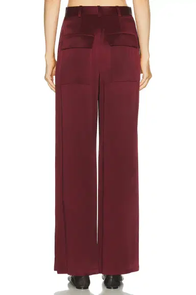 Lapointe Satin Relaxed Pleat Pant | Thumbnail 4 Lapointe Satin Relaxed Pleat Pant | Thumbnail 4