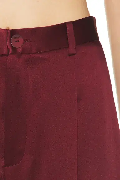 Lapointe Satin Relaxed Pleat Pant | Thumbnail 6 Lapointe Satin Relaxed Pleat Pant | Thumbnail 6