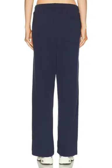 Sporty & Rich Serif Logo Wide Sweatpant | Thumbnail 4 Sporty & Rich Serif Logo Wide Sweatpant | Thumbnail 4