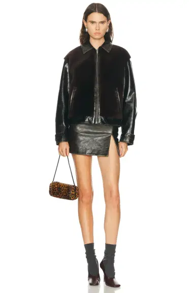 Miu Miu Vitello Skirt | Thumbnail 5 Miu Miu Vitello Skirt | Thumbnail 5